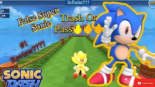 [False Super Sonic Review] (Sonic Dash) Mod???