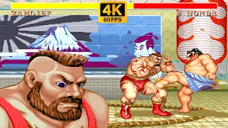 ZANGIEF ➤ Street Fighter II' Champion Edition ➤ (Hardest) ➤ 4K 60 FPS