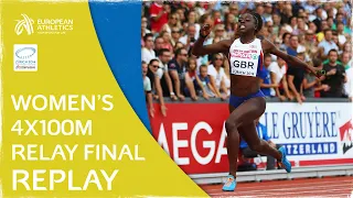 DRAMATIC final - Women’s 4x100m Relay Final Zurich 2014