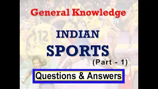 INDIAN SPORTS GK (Part-1) - 30 General Knowledge Questions & Answers - Creative Learning Zone