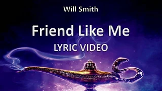 Will Smith "Friend Like Me" ALADDIN 2019 || Lyric Video