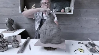 How to make a flat coil sculpture in clay