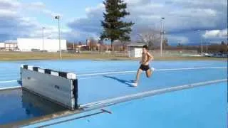 GUXC Steeplechase Water Jump Practice @ SFCC 3.15.13