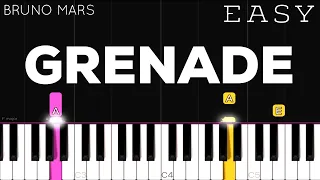 Bruno Mars - Grenade | EASY Piano Tutorial