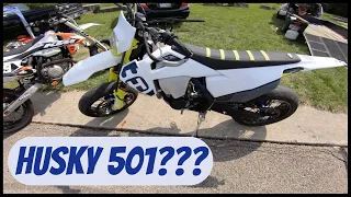 Rode a Husqvarna 501!  Lot Day Learned How to Drift the KTM 500