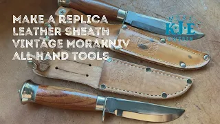 Making a replica of an original sheath from a Morakniv 1950-1970s