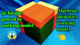 Algebraic identities working model || (a+b)whole cube proved