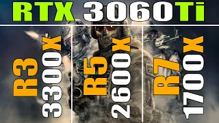RYZEN 3 3300X vs RYZEN 5 2600X vs RYZEN 7 1700X || PC GAMES TEST ||