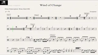 Wind of Change - Scorpions - Drum Sheet Demo