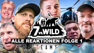 7 vs. Wild - ALLE Teilnehmer Reaktionen auf Folge 1 zusammengefasst