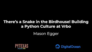 There’s a Snake in the Birdhouse! Building a Python Culture at Vrbo (Mason Egger)