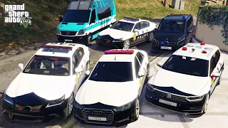 GTA 5 - Stealing JAPANESE POLICE DEPARTMENT Vehicles with Franklin! | (Real Life Cars) #150