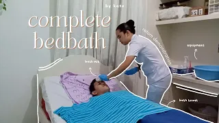 complete bed bath🛌 return demonstration