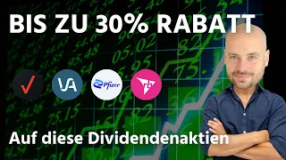 Bis zu 30% Rabatt - 4 Dividendenaktien im Check