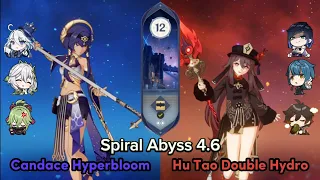 Candace Hyperbloom & Hu Tao Double Hydro | Genshin Impact Spiral Abyss 4.6