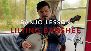 The Lilting Banshee jig - Tenor Banjo lesson -Suitable for all traditional Irish instruments