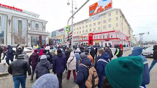 Протестное шествие в Екатеринбурге