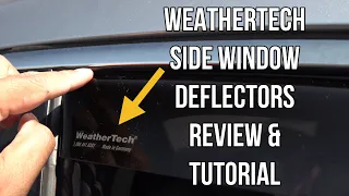 WeatherTech Side Window Deflectors Installation and Review