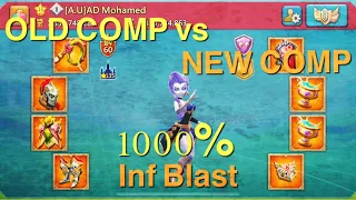 Lords Mobile: 1000% Infantry Blast - Old Comp vs New Comp Part 1