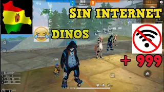 NOS HACEMOS PASAR SIN INTERNET CON LOS DINOS  ANGELICAL ,VACA  NAZI / DUELO ESCUADRA CLASIFICATORIA😱