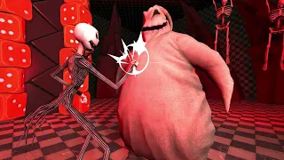 Jack Skellington vs. Oogie Boogie, but standing here, I realize, it has to be this way