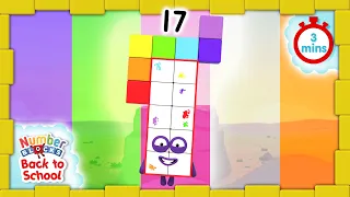 @Numberblocks- #BacktoSchool | Level Three | All the Best Seventeen Moments | Learn How to Count