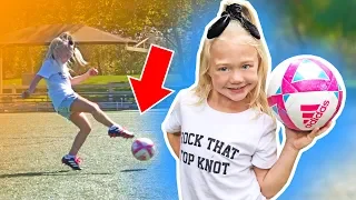 Everleigh’s First Ever Soccer Practice!!! (SO CUTE)