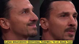 💔 Zlatan Ibrahimovic Emotional Farewell to AC Milan Fans