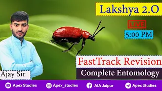 FastTrack Revision || Complete Entomology || For Master Entrance / Pre-PG || Lakshya 2.O