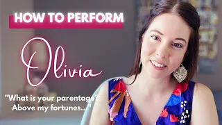 An Actor's Guide to "What is your parentage" | Olivia monologue | Twelfth Night Act 1 Scene 5