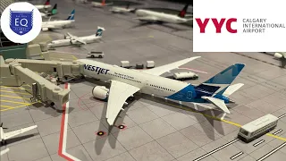 Massive Calgary YYC Gemini Jets 1:400 Scale Model Airport Update