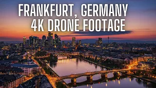 Frankfurt, Germany 🇩🇪  4K Drone Footage