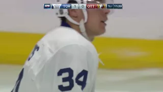 Auston Matthews first NHL goal - TOR vs OTT - Oct 12, 2016