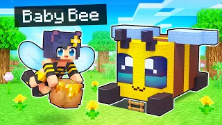 My Buzzing BABY BEE Base In Minecraft!