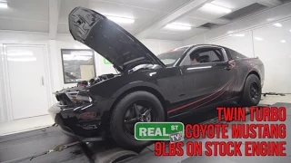 Twin Turbo Precision 6262 Stock Engine Coyote Mustang Dyno Tune at Real Stree tPerformance