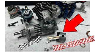 Traxxas Tmax 3.3 Engine Explosion!!! How Long Did It Last?