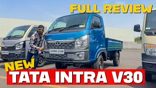 New Tata Intra V30 bs6 phase 2 | detailed walkaround review | features full explanation@tatamotors