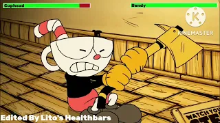 Cuphead vs. Bendy with healthbars (Birthday Special)