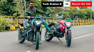 2023 Tork Kratos R vs Revolt RV 400 - Comparison & Drag Race