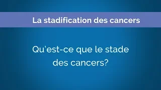 La stadification des cancers // Chapitre 2: Qu’est-ce que le stade des cancers?