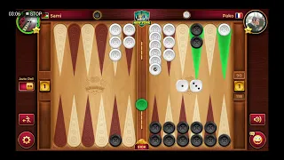 backgammon game #141 مباراة طاولة / طاولي