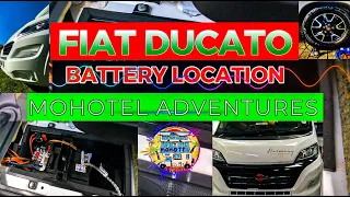 Fiat Ducato Motorhome Camper Van Vehicle Battery Location