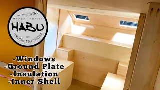 HABU  Pickup Camper Build Pt.2  Windows, Insulation