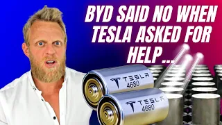 Why BYD said no when Tesla asked for help with 4680 battery cell production