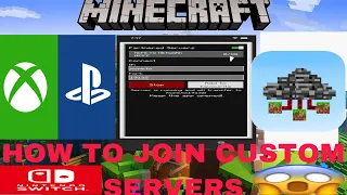 How to Join Minecraft bedrock Servers on XBOX, PLAYSTATION, & SWITCH! (Working 2021)