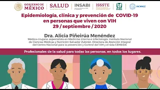 Epidemiología, clínica y prevención de COVID-19 en personas que viven con VIH