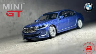 1/64 MiniGT  BMW 750Li Alpina B7 xDrive Alpina Blue Metallic 寶馬7系行政房車