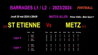 ST ETIENNE - METZ: Dams L1-L2 - Season 2023-2024 - 05/30/2024