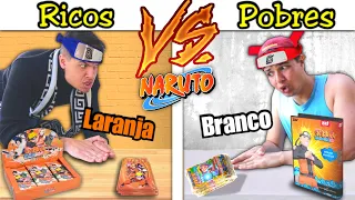 RICOS VS POBRES BATENDO BAFO COM FIGURINHAS RARAS DO NARUTO #9