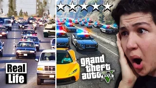 GTA 5 VS VIDA REAL!! GRAND THEFT AUTO V EN LA VIDA REAL